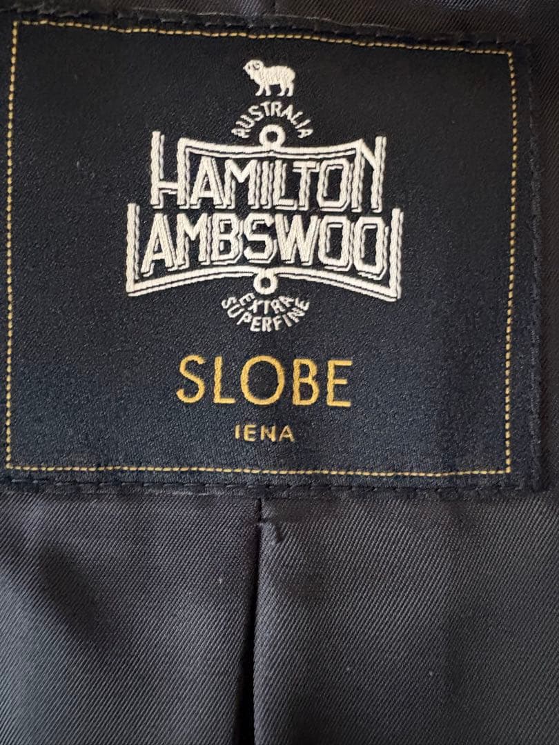 ハミルトンダブルフェイスフードリバーコート　36ネイビー