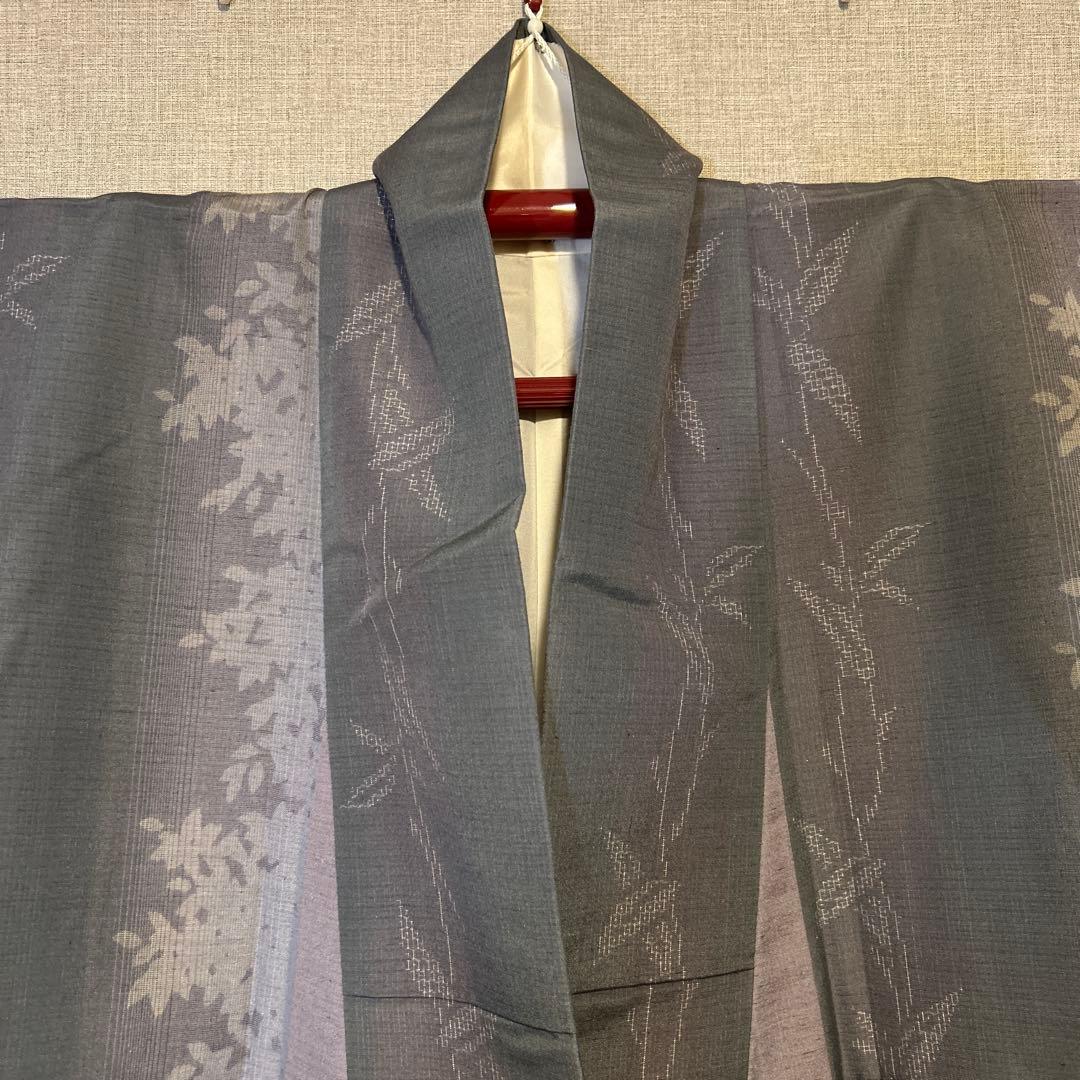 結城紬　小紋　トールサイズ　しつけ付き　やまとお誂え