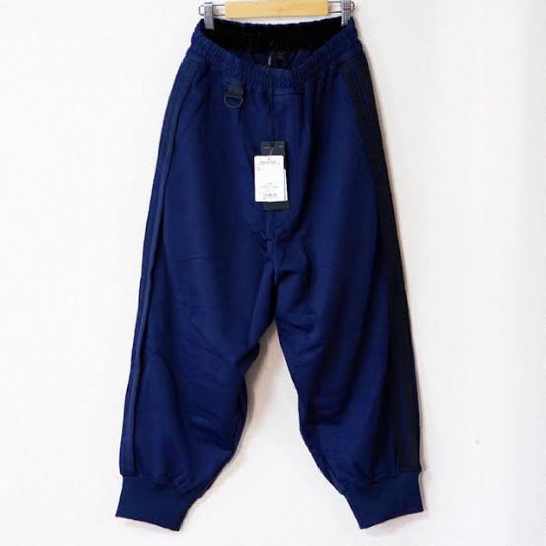 Y-3 サルエルパンツ　スリーストライプス　ネイビー