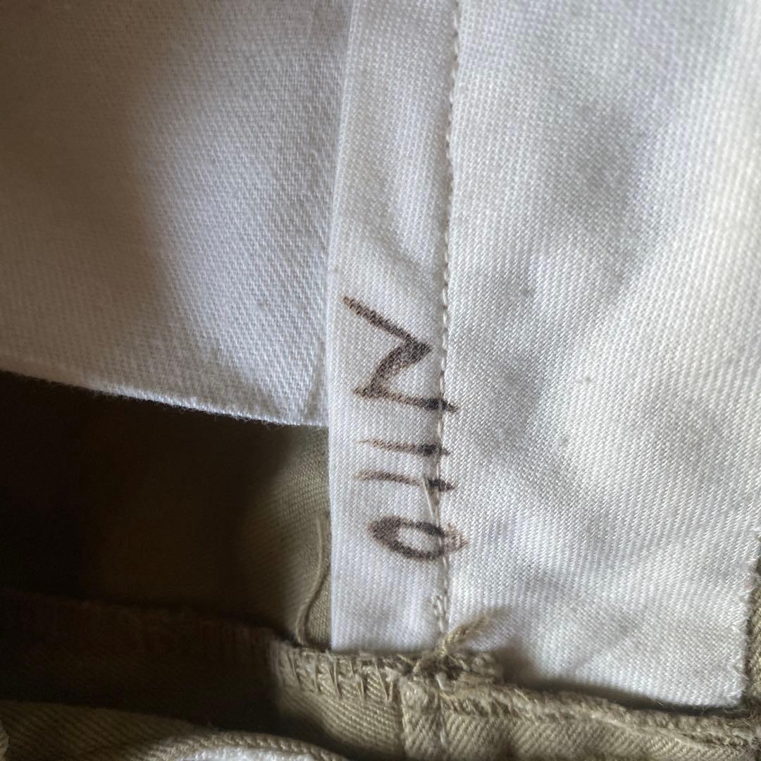 70s US ARMY コットンチノパンツ カーキ w29 l29 アメリカ軍