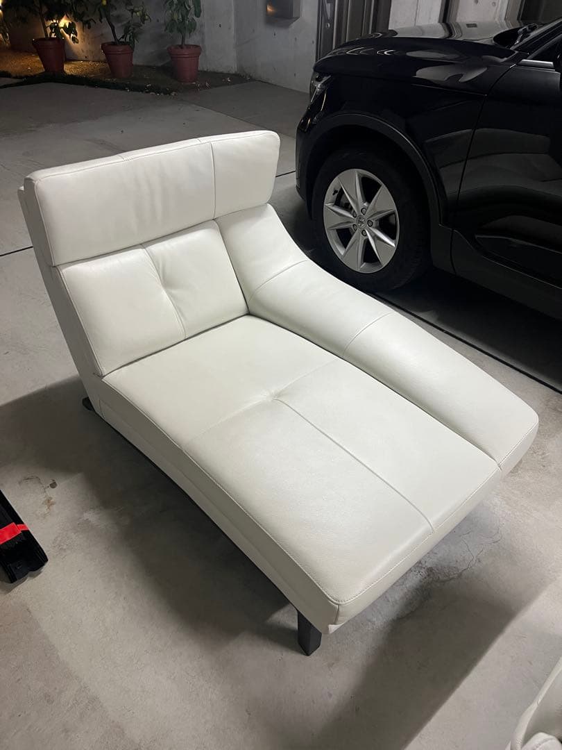 【tjhs】カリモク家具 ZU4649 左肘シェーズロングソファ