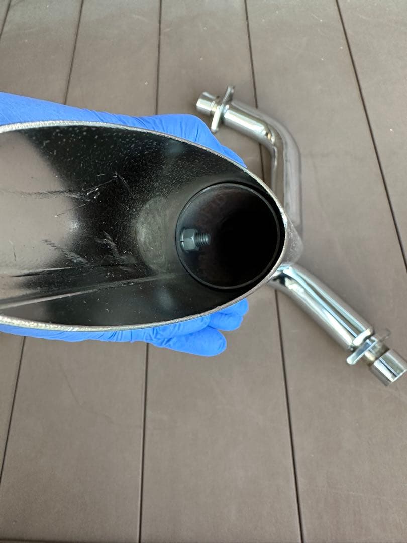 スティード　400 600 用マフラー　スラッシュカット当時物