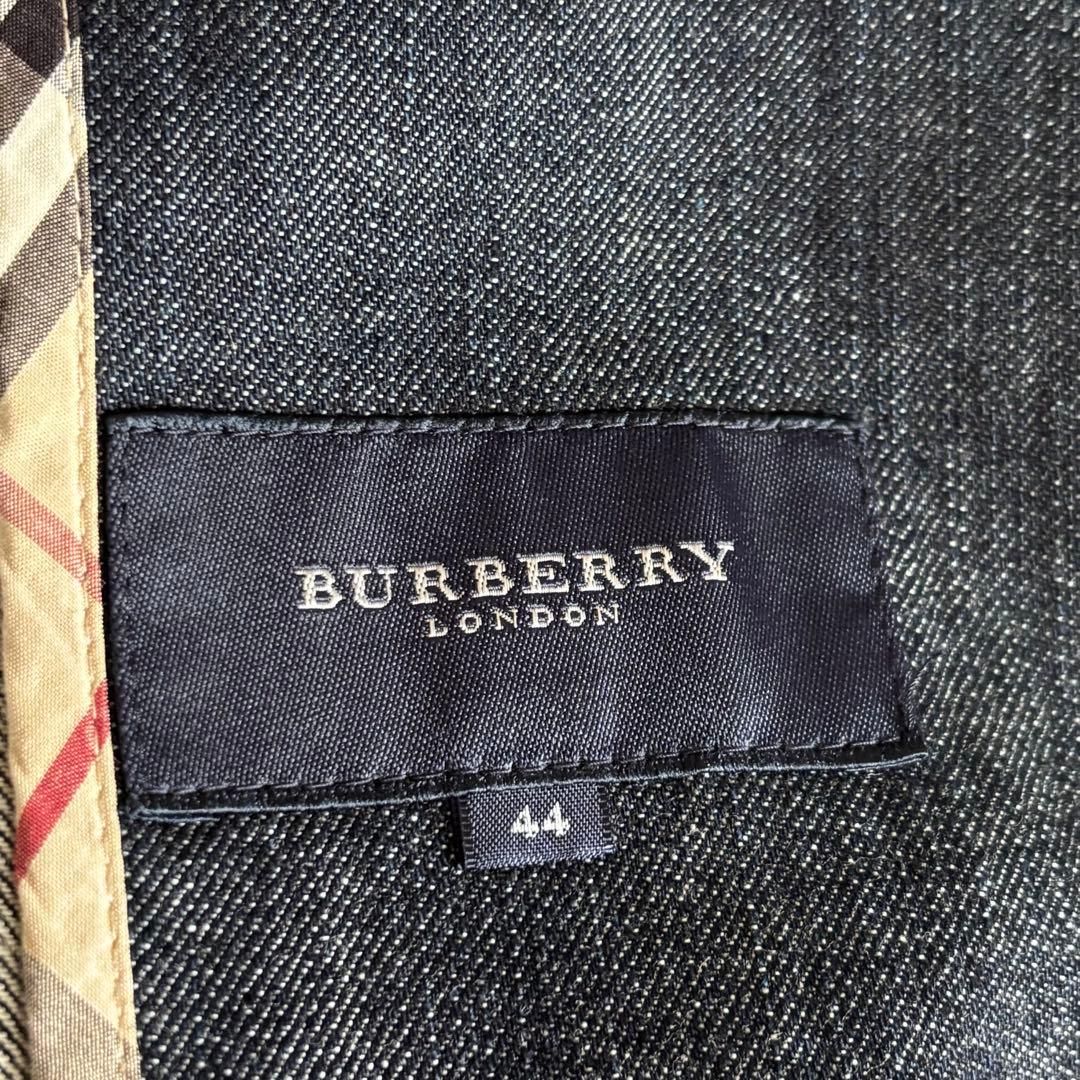 希少 バーバリー ロンドン デニム ジャケット 44 大きいサイズ ノバチェック