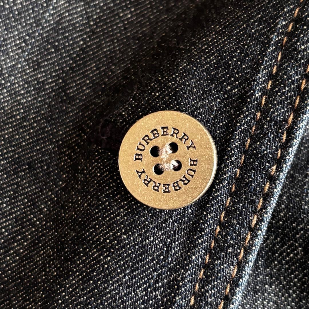 希少 バーバリー ロンドン デニム ジャケット 44 大きいサイズ ノバチェック