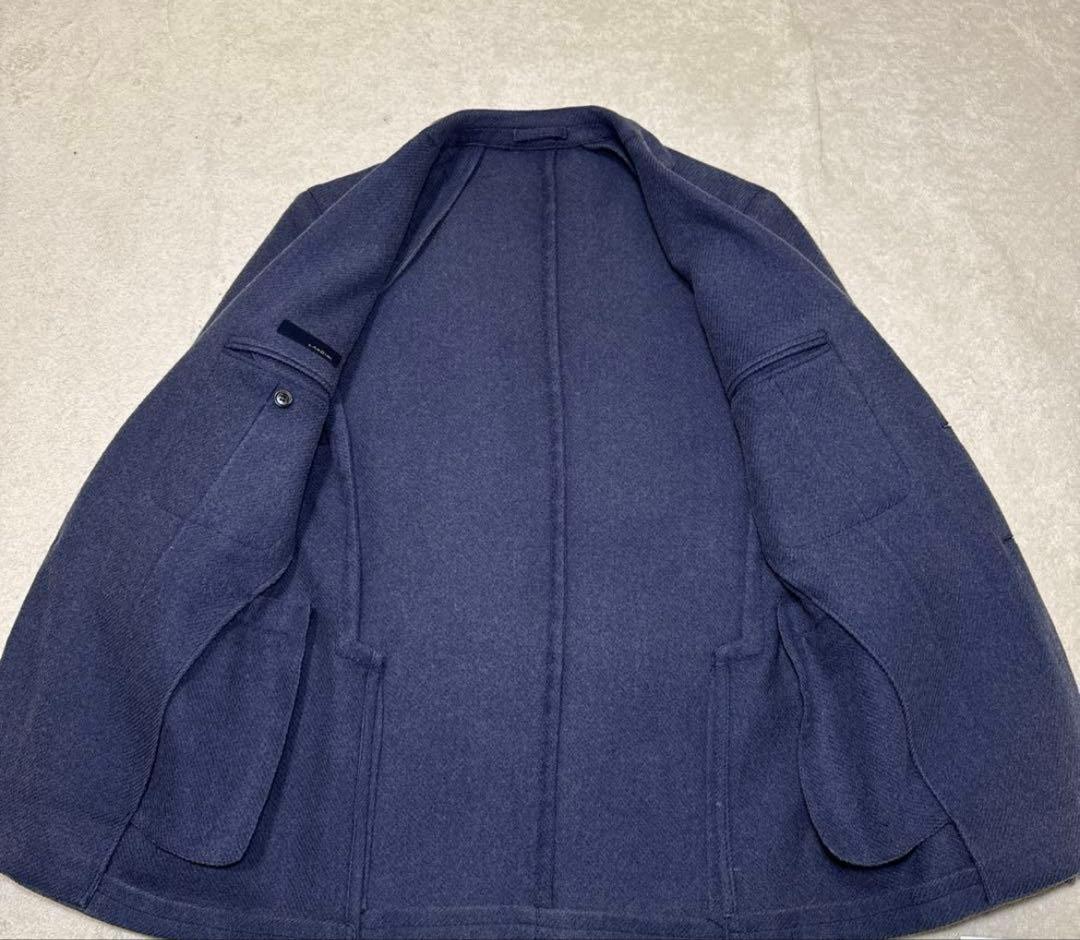 ら*る様 47 極美品　秋冬　ウール　ラルディーニ　テーラードジャケット　ブルー