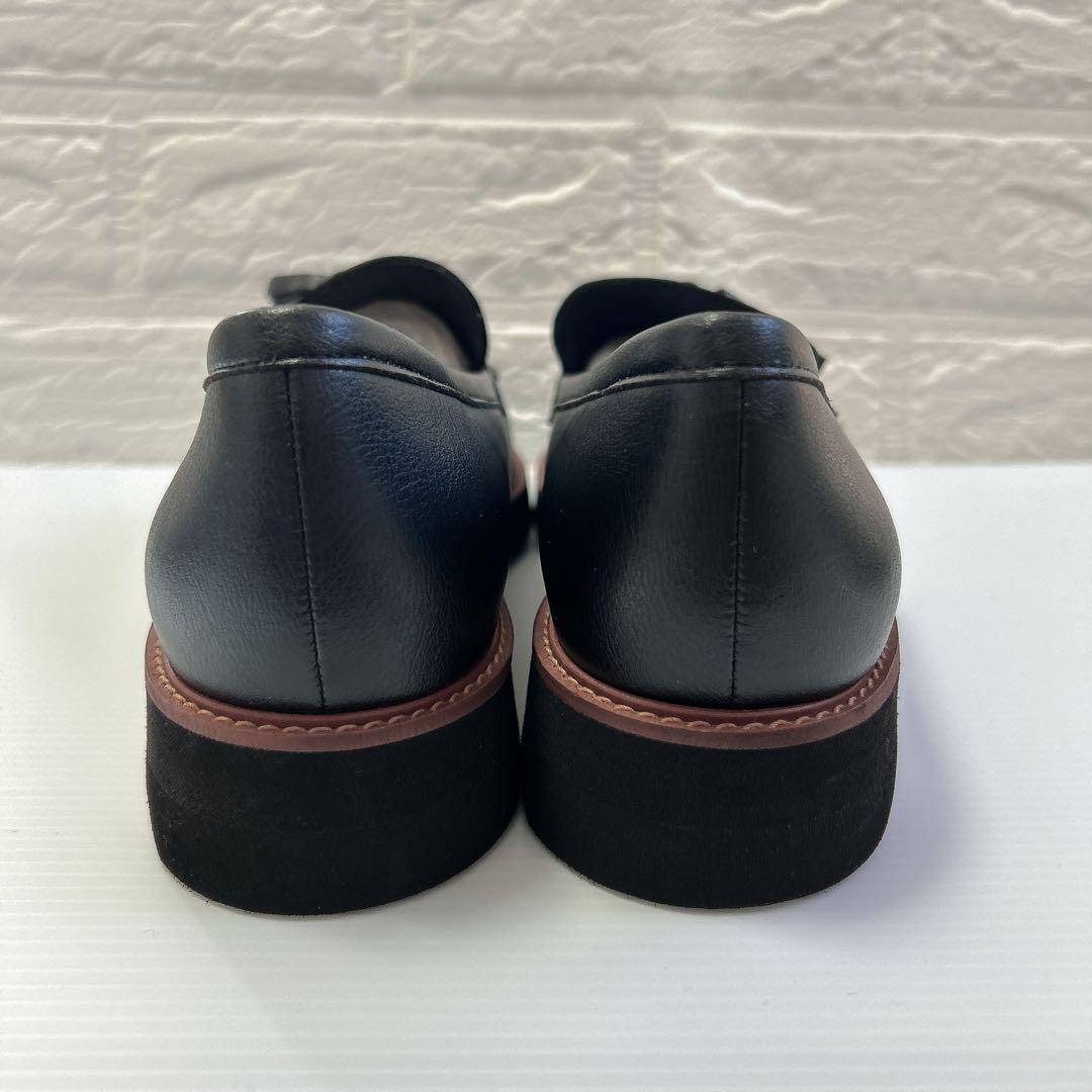 【未使用級✨】超軽量DIANA 黒タッセルローファー25㎝