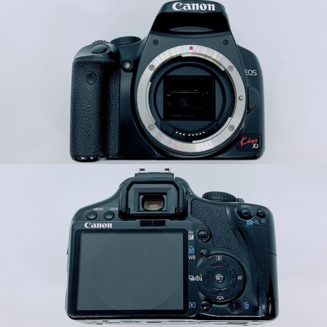 Canon キャノン　カメラ　一眼　レンズ　EOS Kiss X2 M358