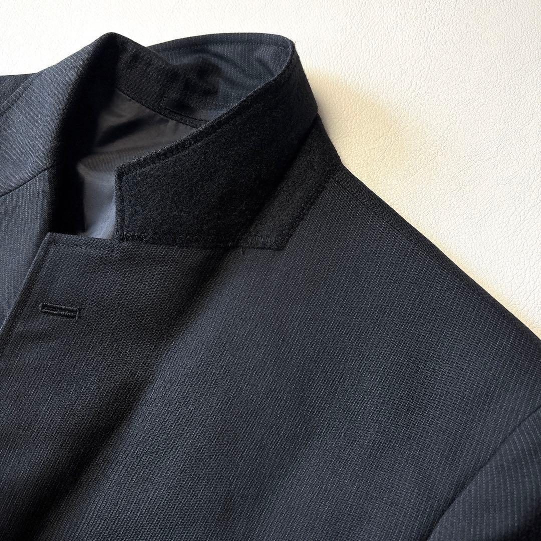 美品 ジェイプレス 男の子160 フォーマルスーツ3点セット 刺繍 ストライプ