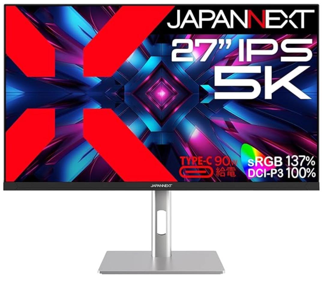 JAPANNEXT 27インチ IPS 5K (5120x2880) モニター