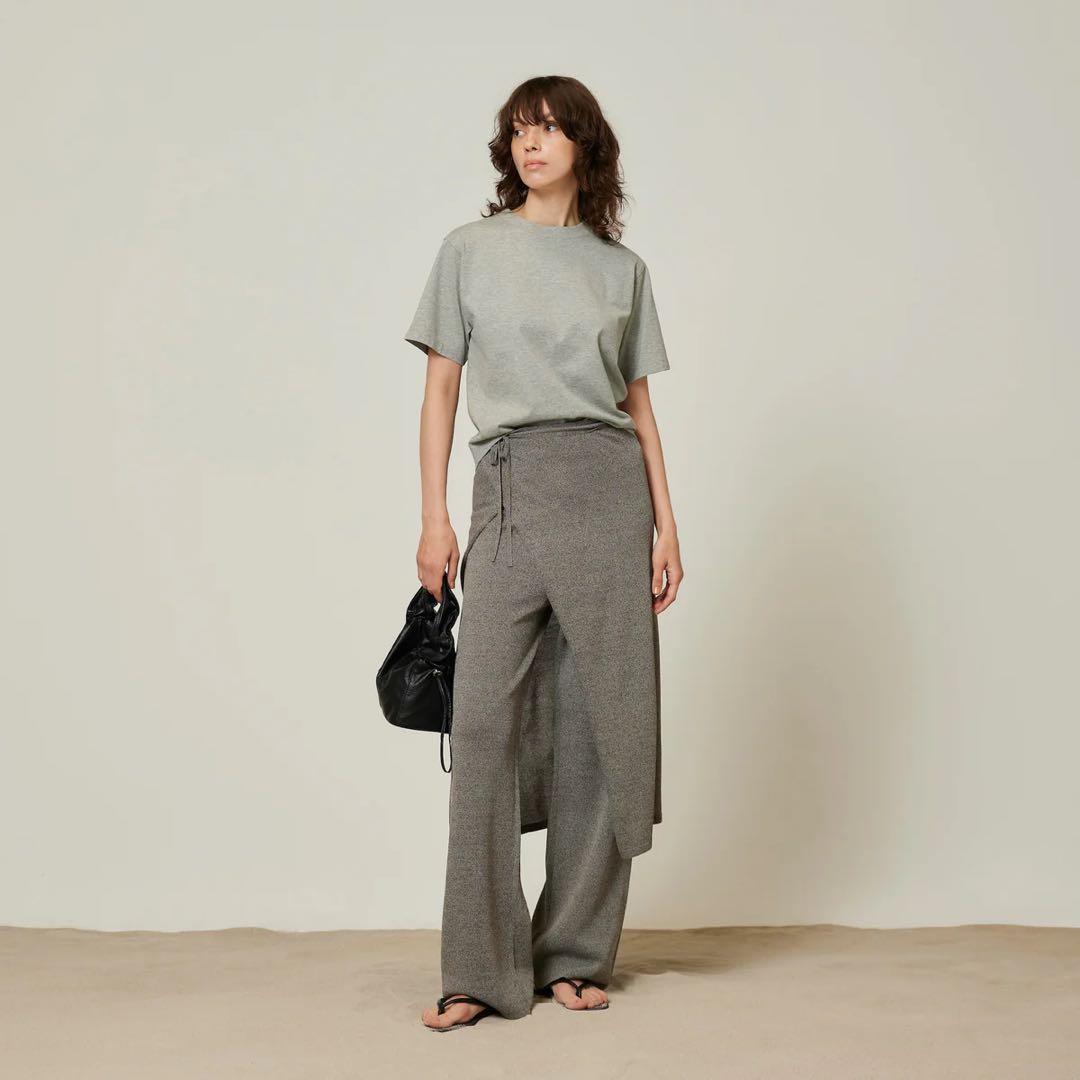 Wrapスカーフニットパンツ