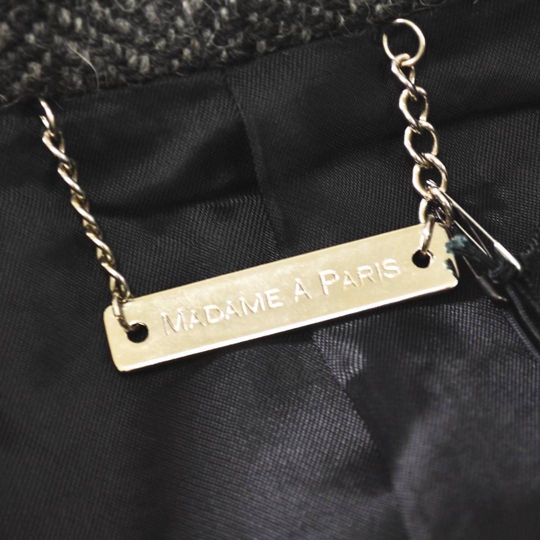 【高級】 【新品】 マダム ア パリ アルパカ混 ウールコート 通勤 オフィス♪