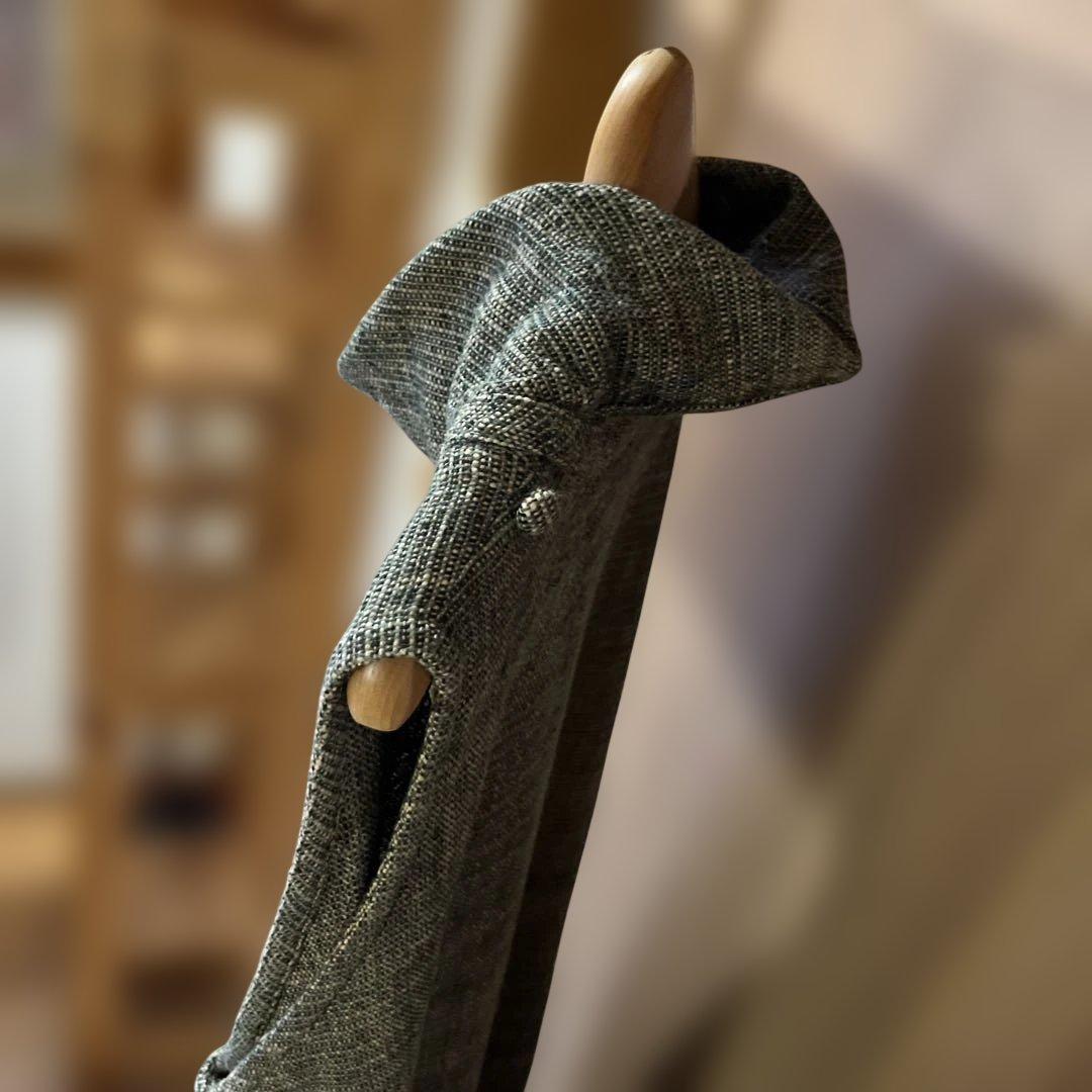 美品 うさとの服 綿 エプロンドレス 藍染 草木染め usaato ウサト