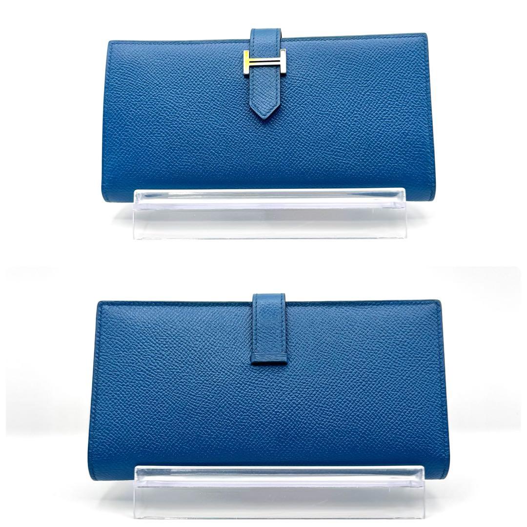 【極美品】HERMES エルメス ベアンスフレ エプソン C刻印 マチ付き