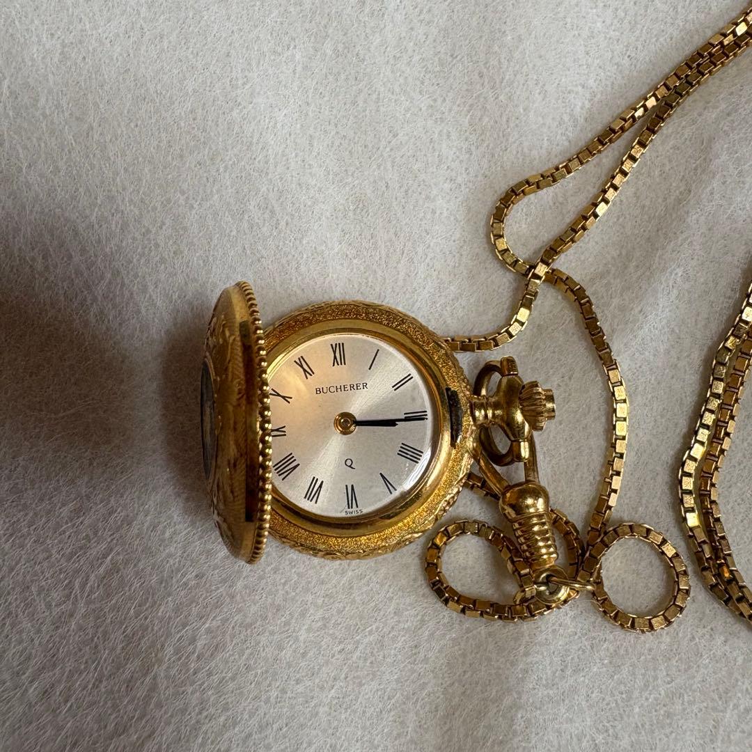 BUCHERERブッフェラー 懐中時計 ペンダントウォッチ アンティーク スイス