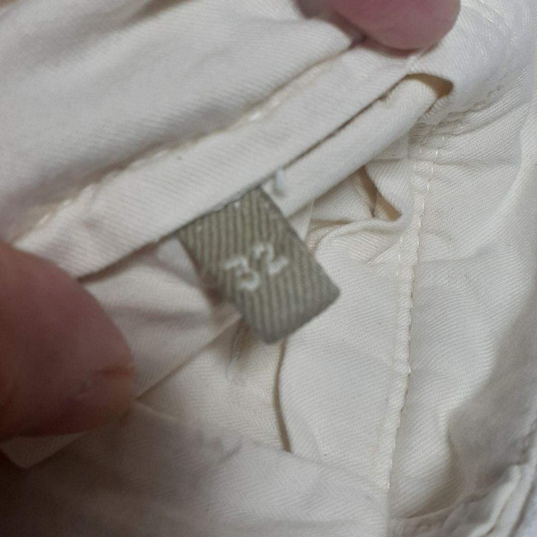 INCOTEX 白 リネン混