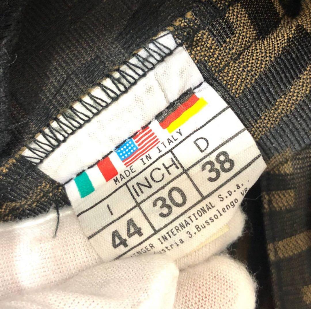 【美品】FENDI フェンディ ズッカ柄 パンツ ボトムス ジャガード 30 M