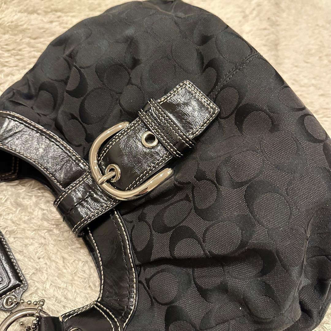 COACH コーチ　シグネチャー　ソーホー　ハンドバッグ　トート　総柄　レザー