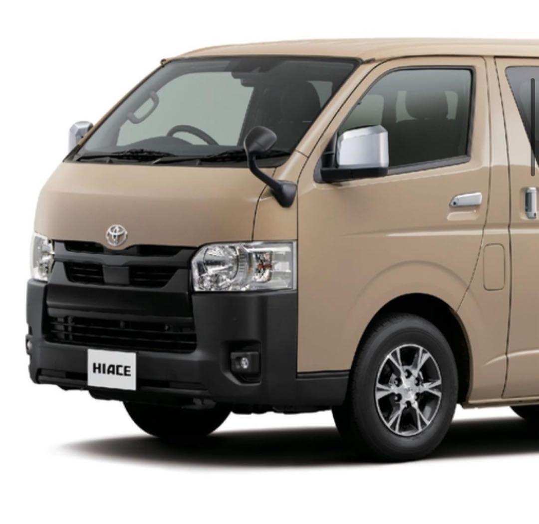 ハイエースアースカラーパッケージ純正グリル新車外しマットブラック