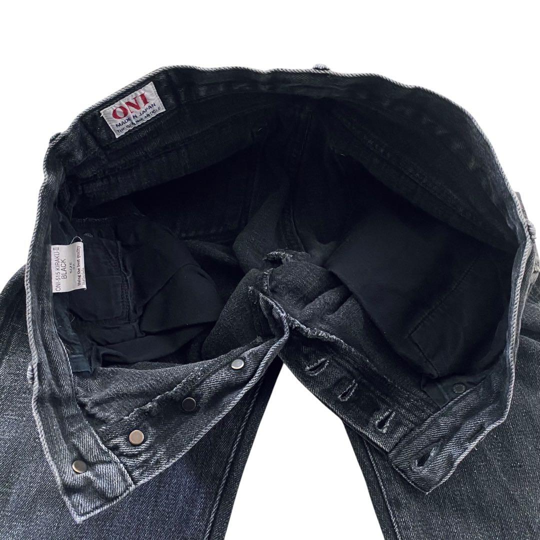 ONI DENIM 鬼デニム【美品】515 セミタイト 12オンスブラックデニム