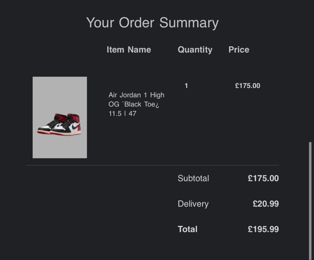 Air Jordan 1 High OG \"Black Toe\" 新品 未使用