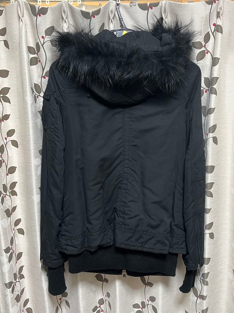 SLY N3-B ラクーンファー　モッズコート ミリタリー　ブラック