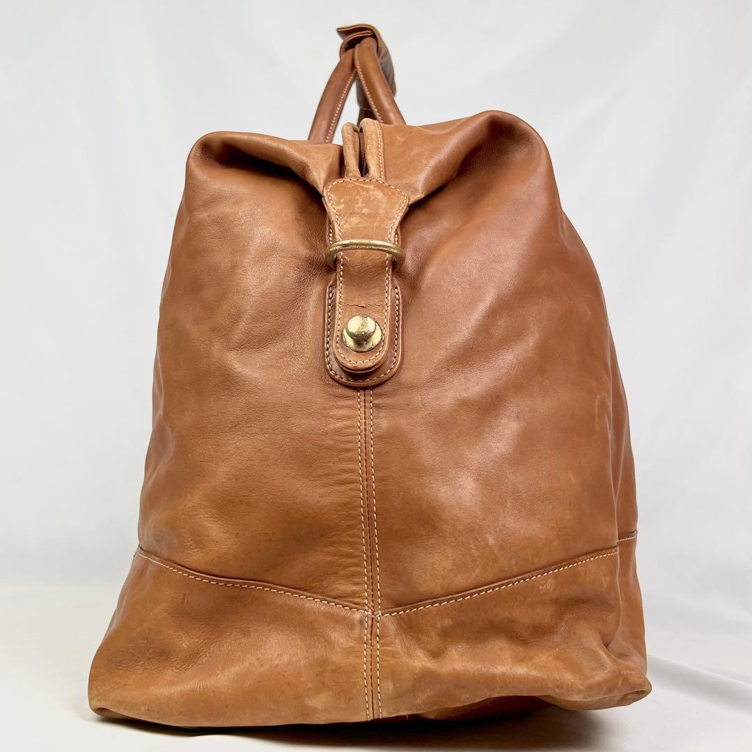 コーチ ボストンバッグ 2way レザー 大容量 ドイツホック ブラウン