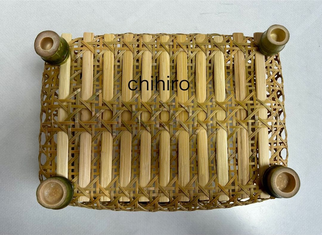 水切り竹かご 椀かご（新品未使用）直径横約30.5センチ縦約25 高約16.5