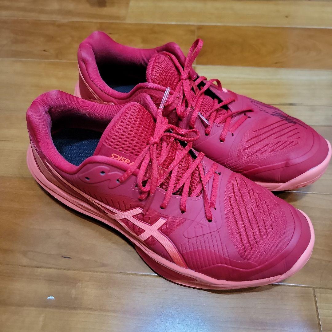 ASICS バレーボールシューズ スカイエリートFF3 海外 レッド サイン入り