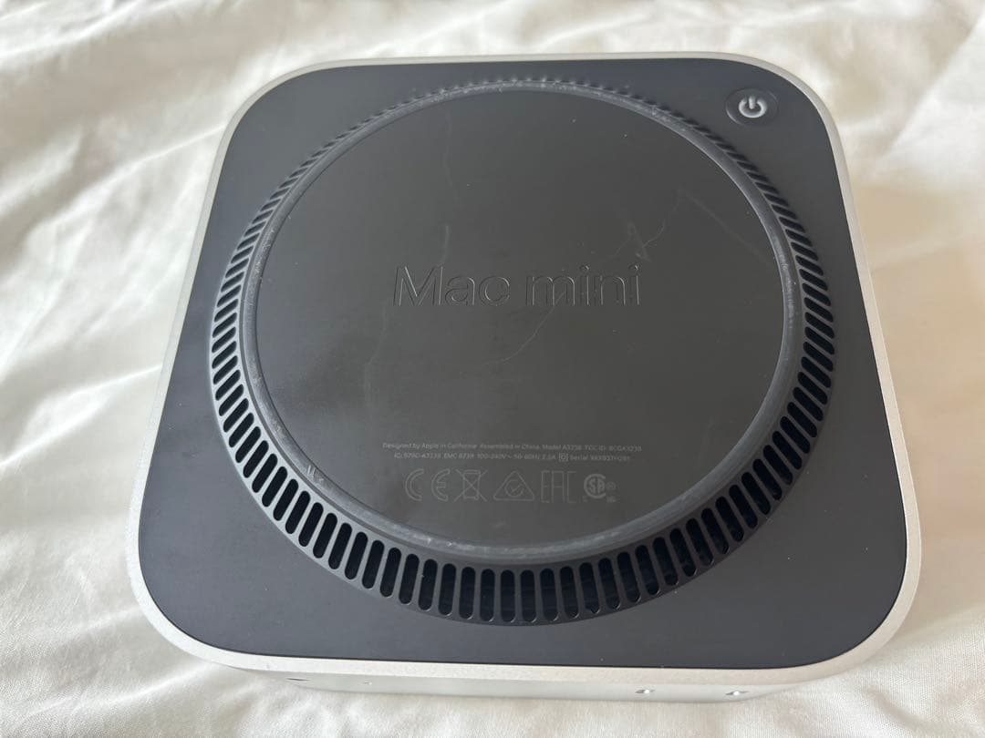 MacminiM4メモリ16GB256GB SSD 10コアCPU10コアGPU