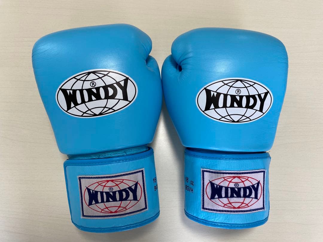 WINDY ボクシンググローブ 16 oz ブルー