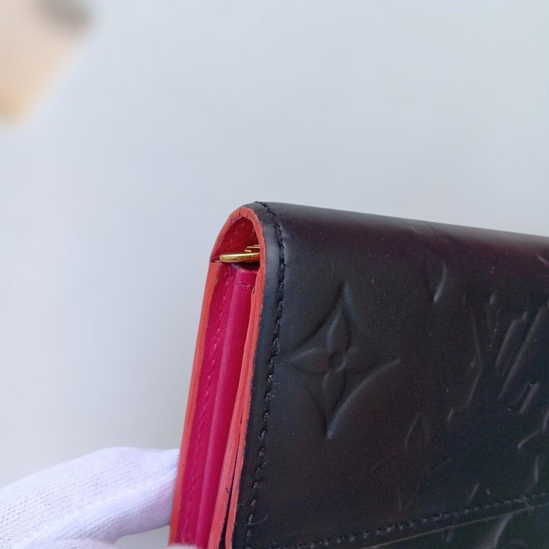 Louis Vuitton ヴェルニ　ポルトフォイル　サラ　長財布 ブラック