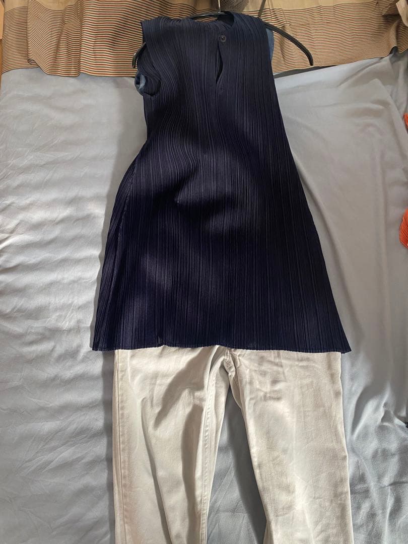 #プリーツプリ-ズ #イッセイミヤケ 濃紺 ノースリーブ チュニック 3