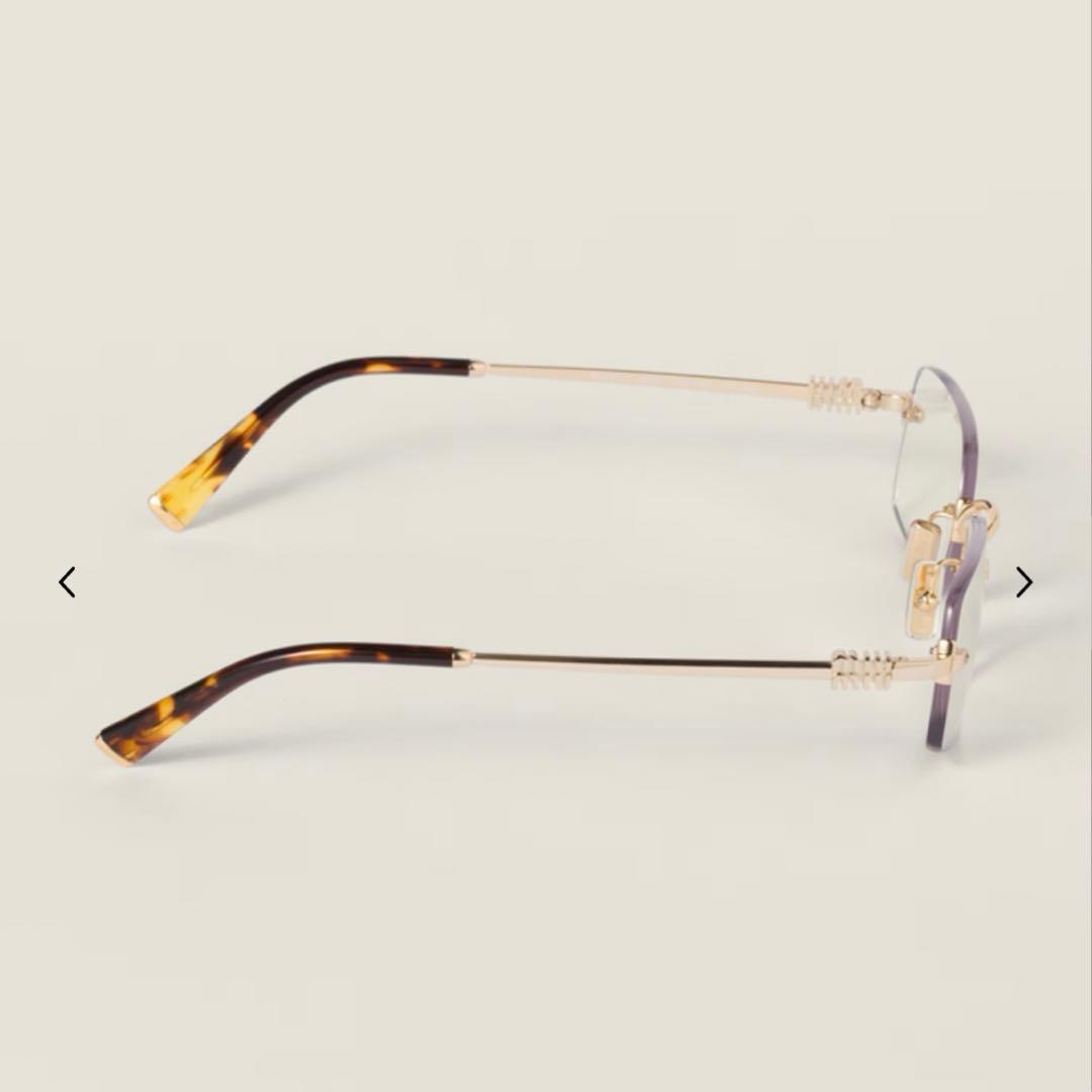 新品未使用 MIUMIU アイウェア メガネ　サングラス リムレス