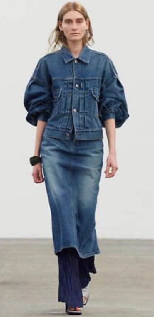 新品HYKE BALLOON SLEEVE DENIM JACKET/TYPE2