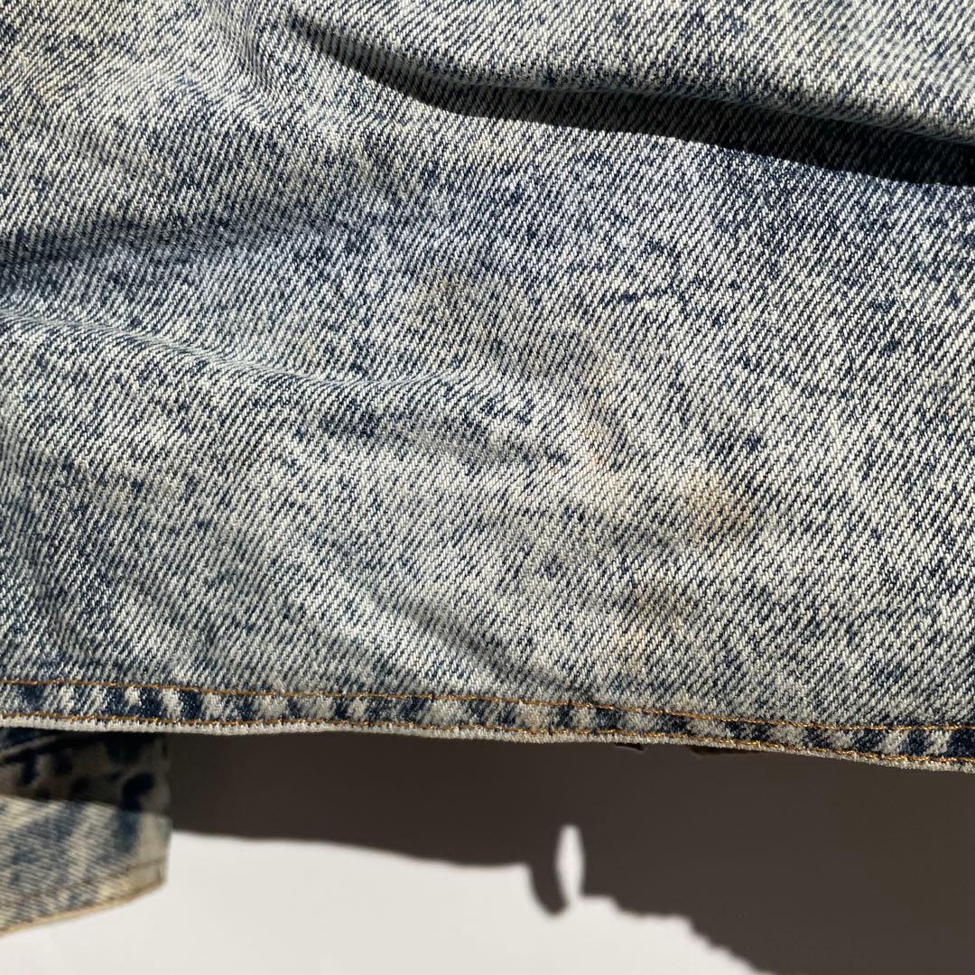 90s Levi's 75074 デニムジャケット　ケミカルウォッシュ　USA製