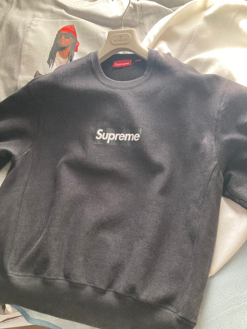トップス Supreme Washed Box Logo Crewneck \