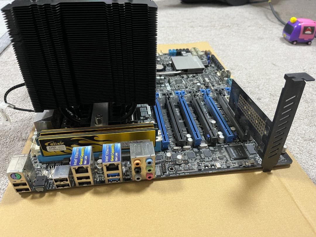 ASUS Z9PE-D8 WS CPU+メモリ+CPUクーラー