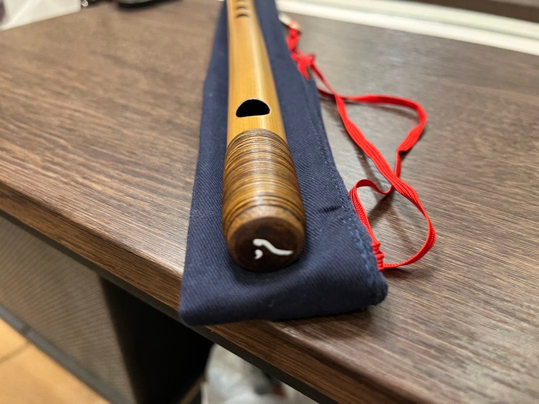 篠笛 立平 8本調子 唄物（ドレミ調）・天地巻き菅 七穴