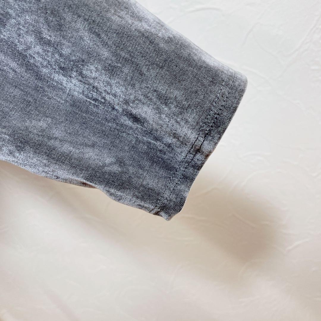 美品 CONSISTER VELOUR TIE TOP ベロアトップス タイ付き