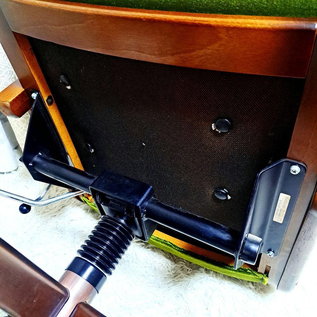 カリモク デスクチェア コロニアル モケットグリーン XC0650GK