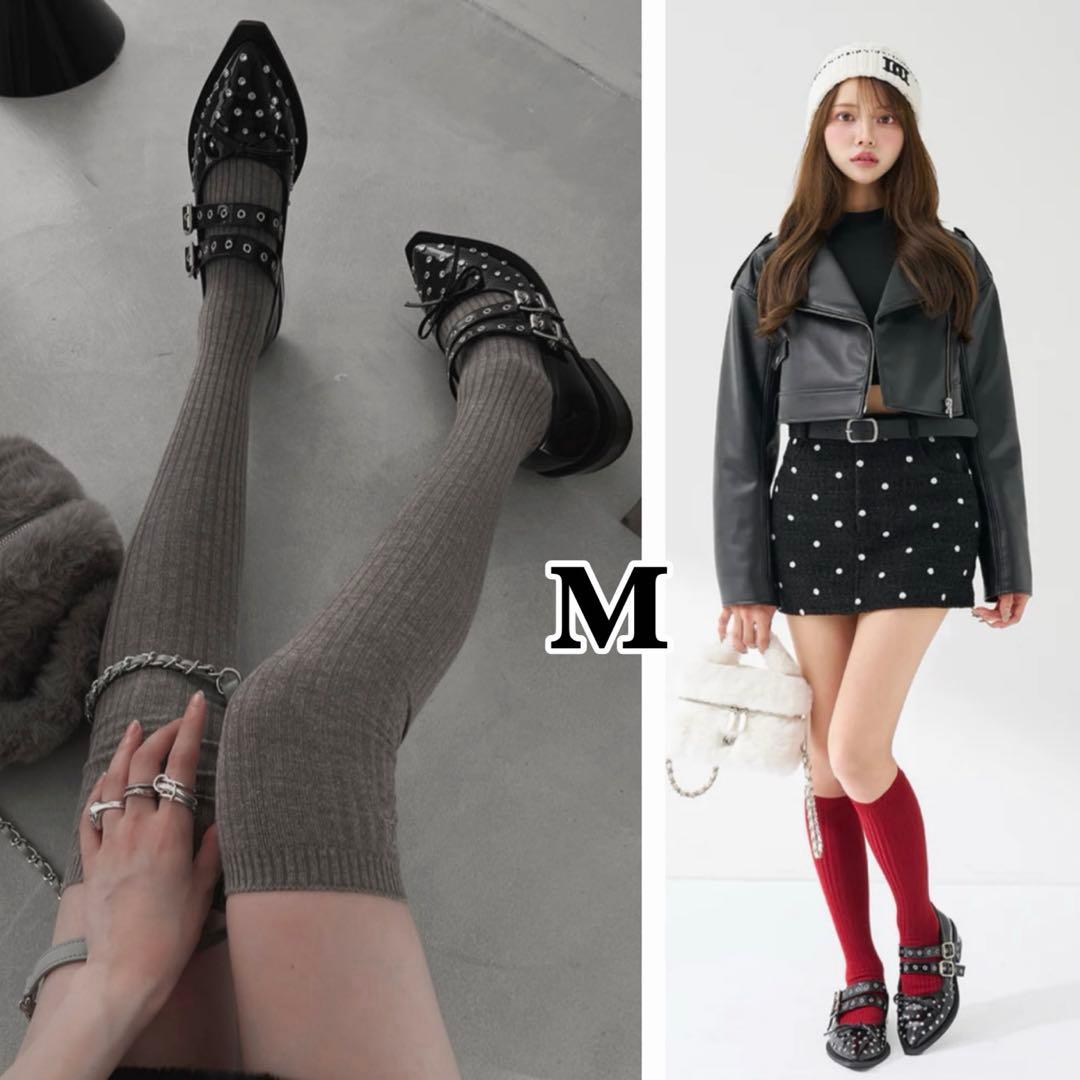 新品・箱付き♡Darich♡ダブルベルトフラットシューズ　Mサイズ