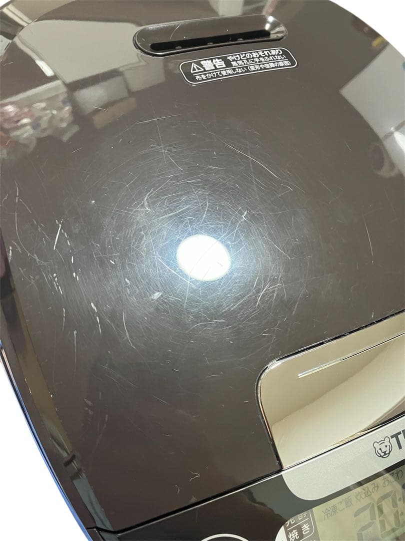 TIGER IH炊飯器 デジタル表示 ブラウン