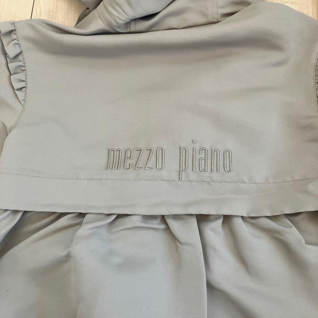Mezzo Piano フリル付きジャケット グレー　120 二枚重ね
