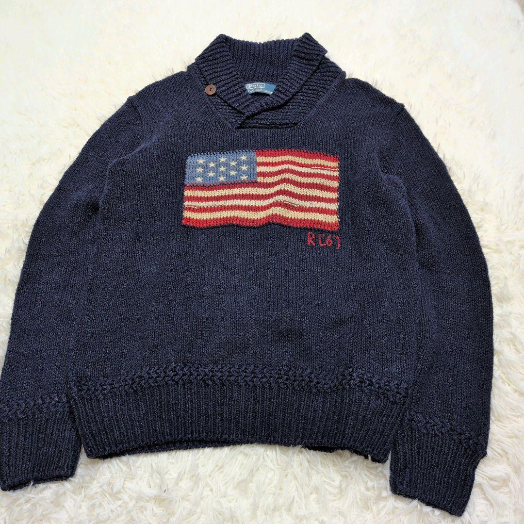 Polo by Ralph Lauren ラルフローレン 星条旗 セーター