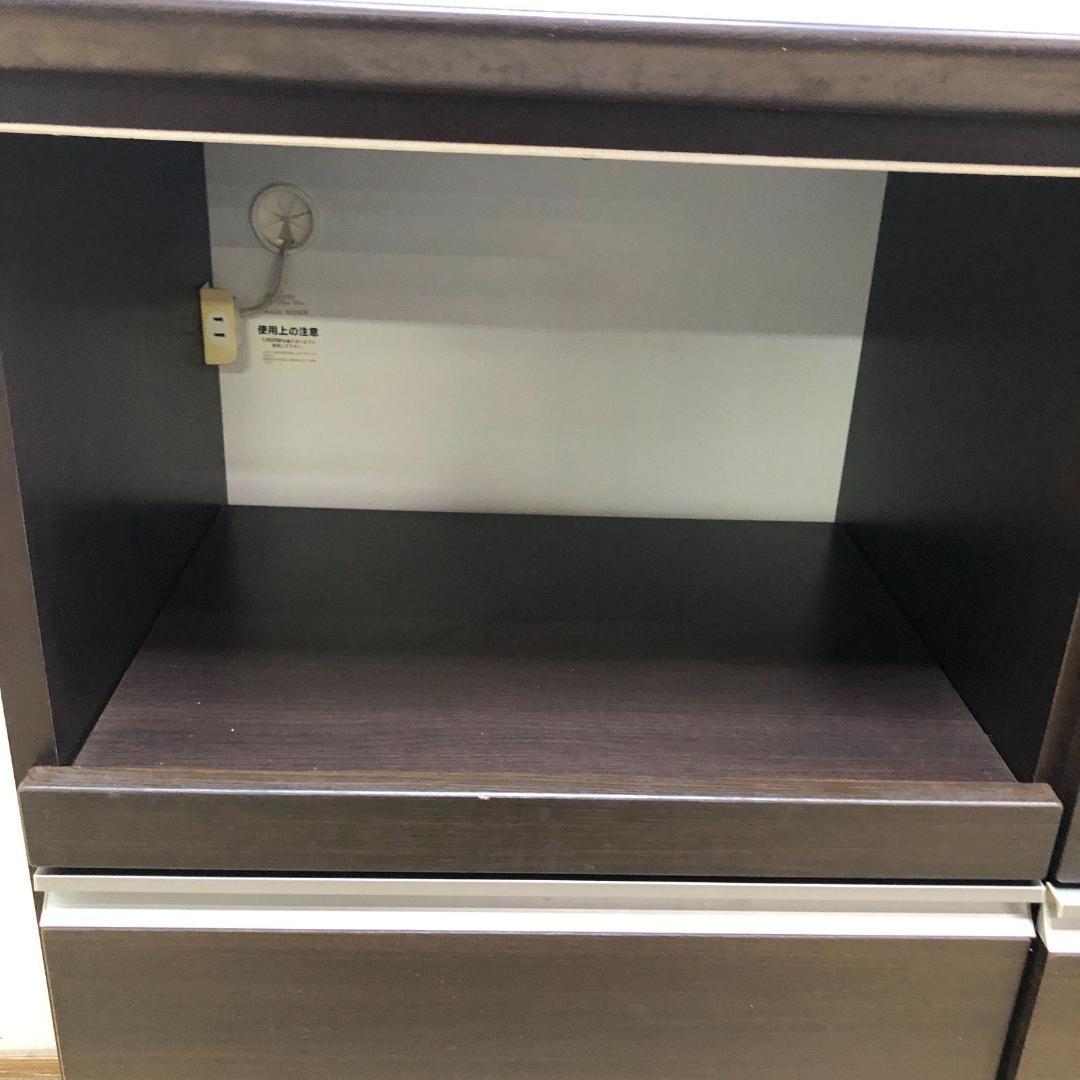 送料無料　カウンター レンジ台 収納棚 食器棚 引出　250710-3