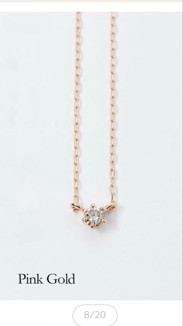 L&Co.ダイヤモンドプチネックレス　K10