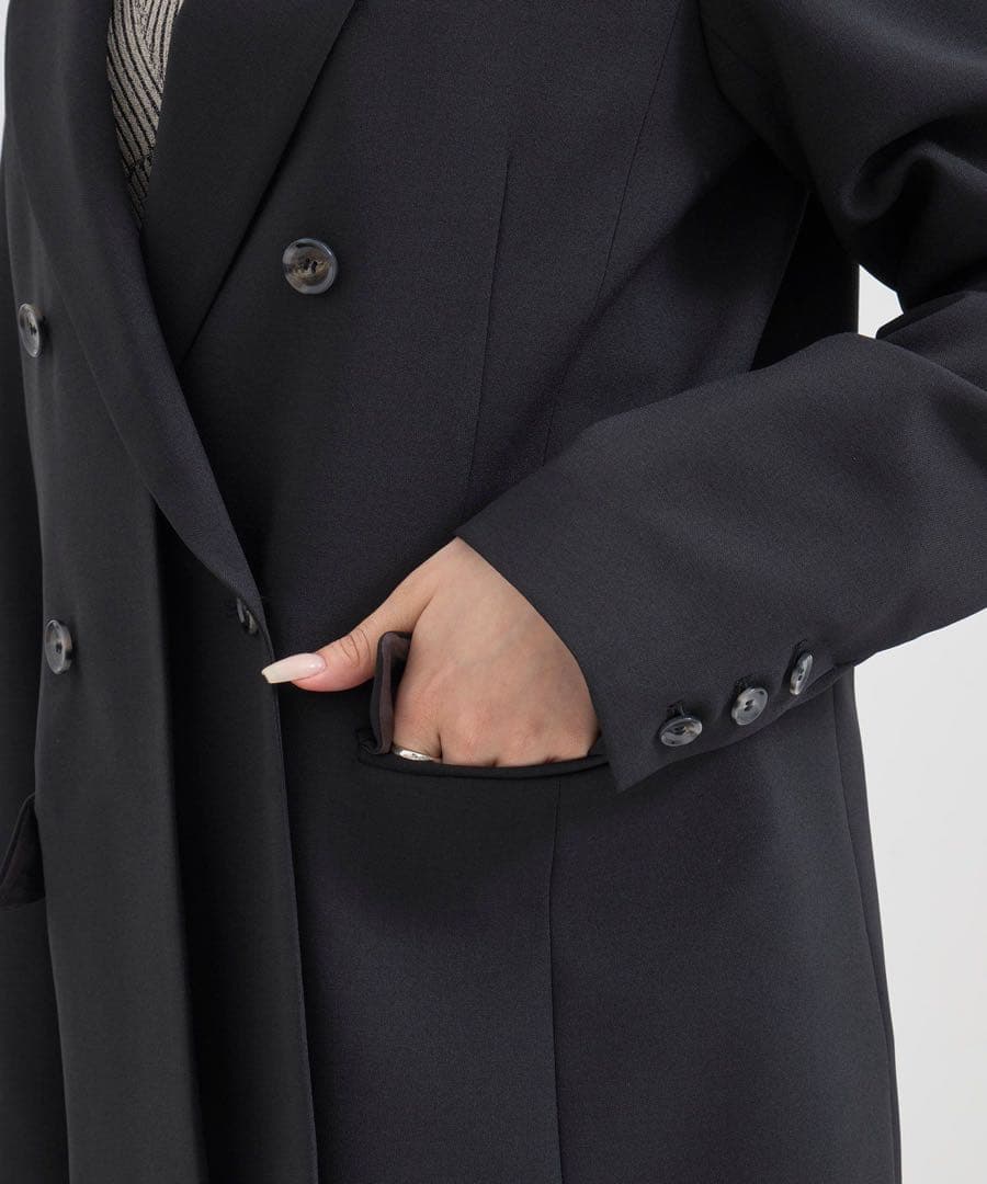 新品タグ付 UNITED TOKYO レイヤードカラーテーラードジャケット 黒