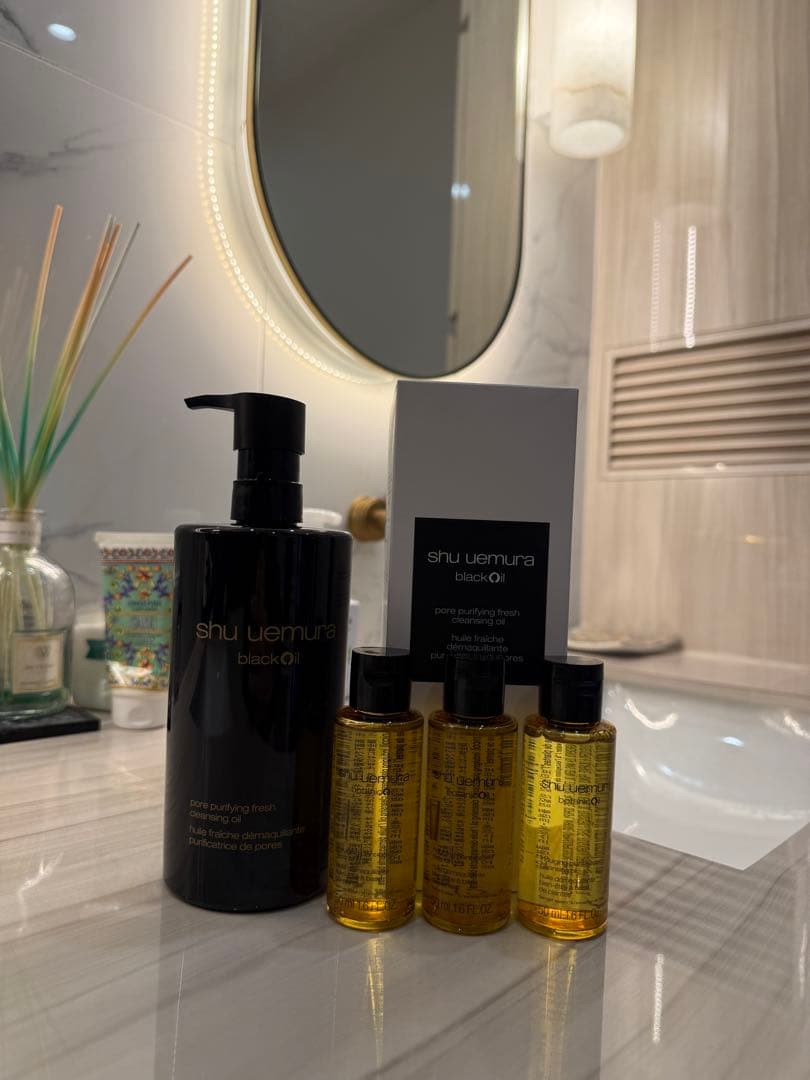 shu uemura ブラックオイル 450ml + ボタニック50ml×3