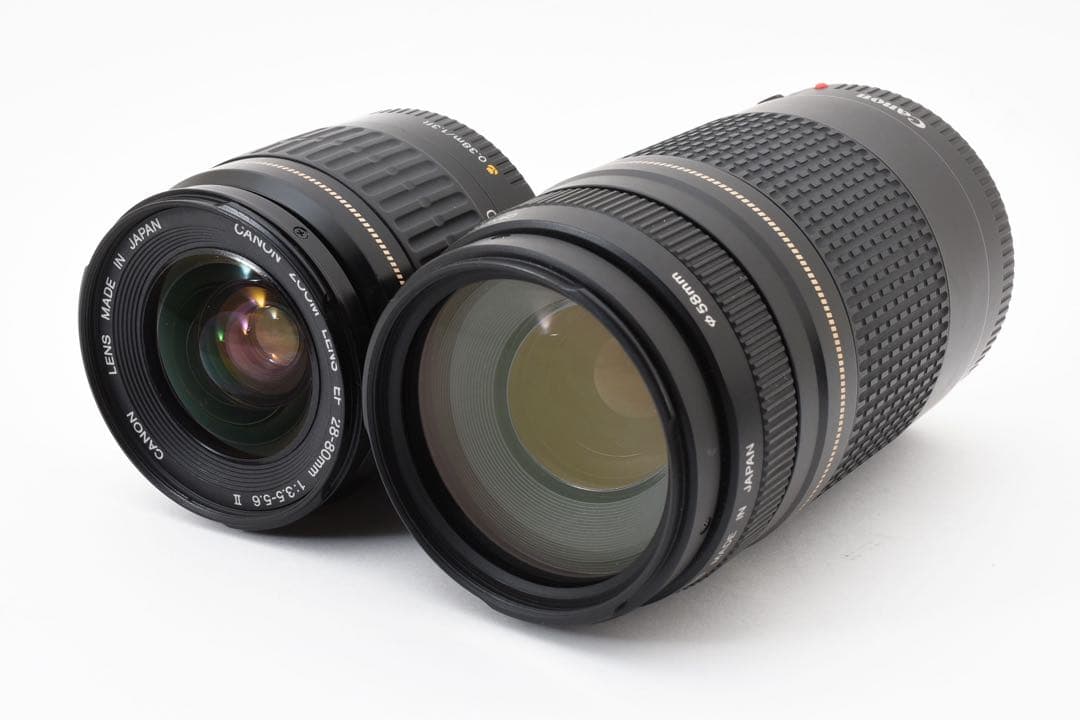 保証付き/一眼レフカメラCanon kiss X10標準&望遠レンズセット