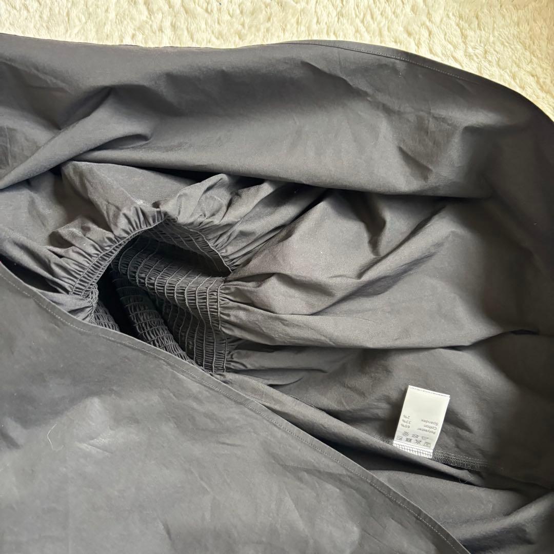 Hormeホルメ　キャンディスリーブシャーリングブラウス　サイズフリー黒　完売品